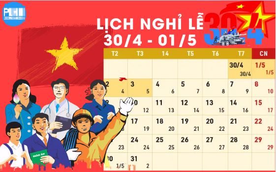 Lịch nghỉ Lễ 30/4 và 1/5, giỗ Tổ Hùng Vương năm 2023 chính thức