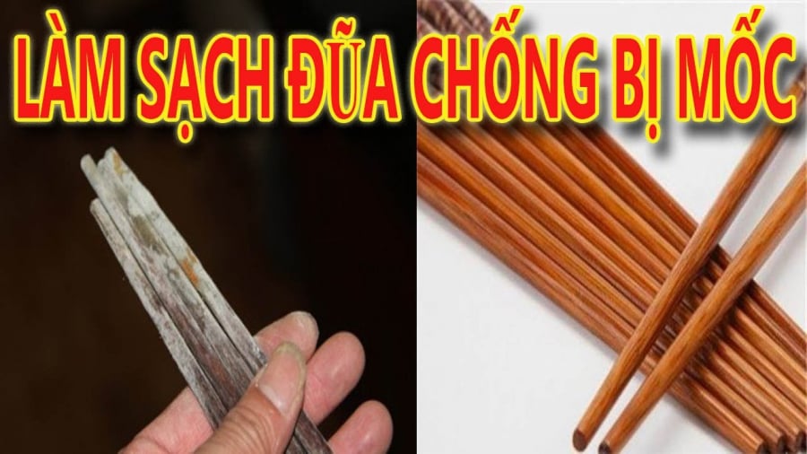 Đũa mốc do lâu ngày không dùng đến: Làm ngay mẹo này chỉ 5 phút là sạch bong