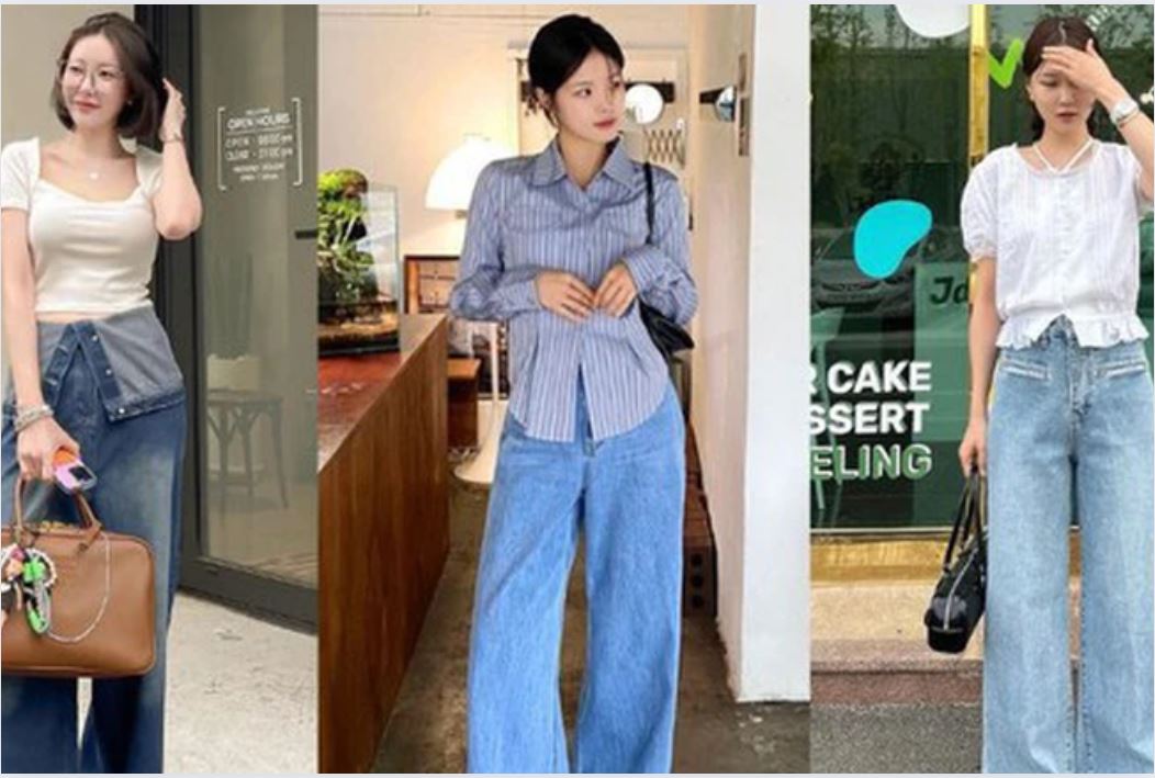 10 cách mặc quần jeans ống rộng chuẩn sành điệu trong mùa hè nóng bức