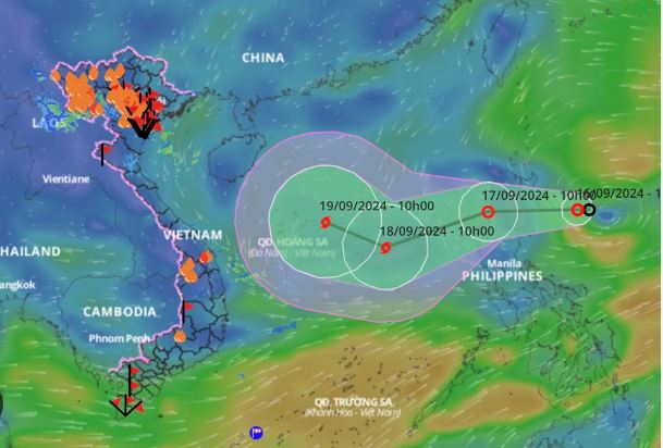 Biển Đông sắp đón bão số 4, đổi hướng di chuyển liên tục