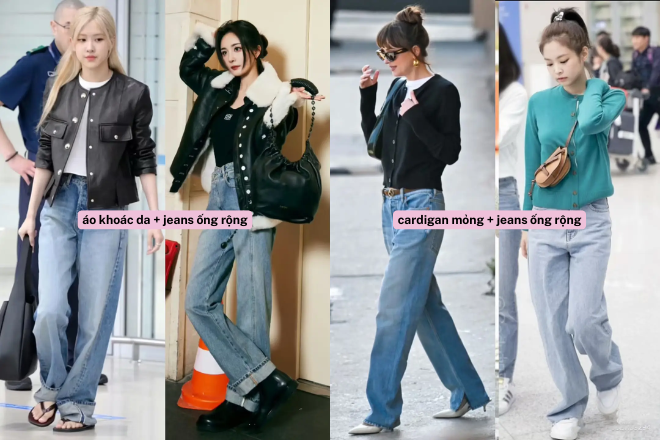 Quần jeans ống rộng vẫn là xu hướng thời trang hàng đầu 2025, chị em mặc thế này chỉ có đẹp mê ly