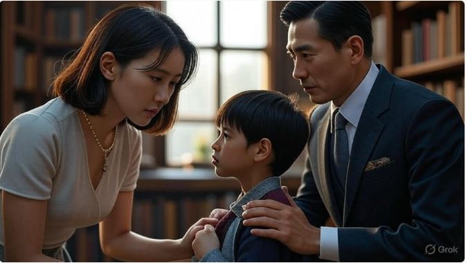 Cậu bé chỉ tay vào chiếc vòng cổ của vợ tỷ phú và nói một câu, cô bàng hoàng phát hiện bí mật…