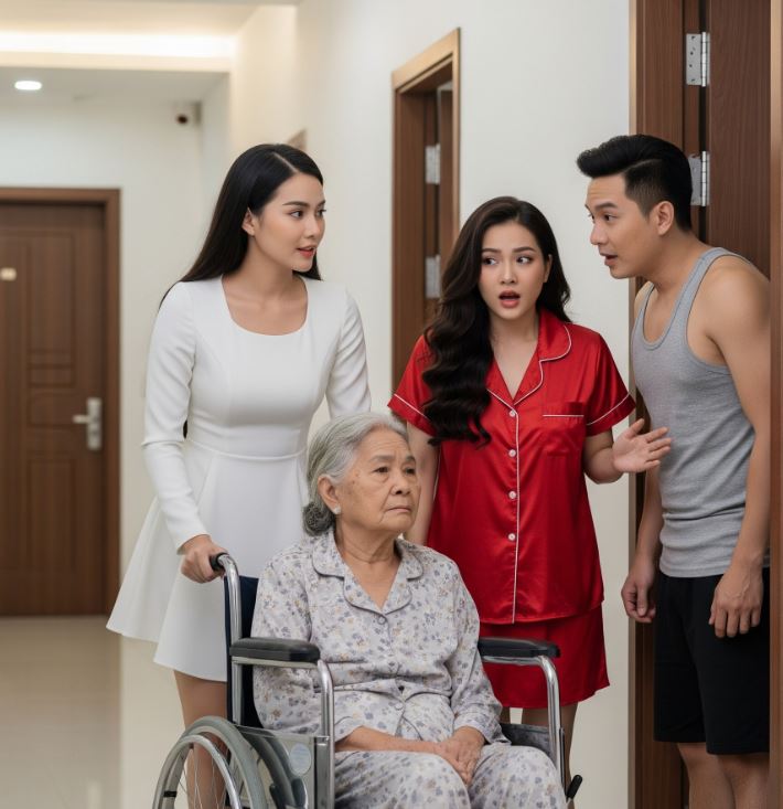 Chồng dọn đến ở với b:ồ, tôi lặng lẽ chở mẹ chồng liệt đến gi:ao tr:ả, trước khi đi, tôi nói một câu khiến cả hai tái mặt…