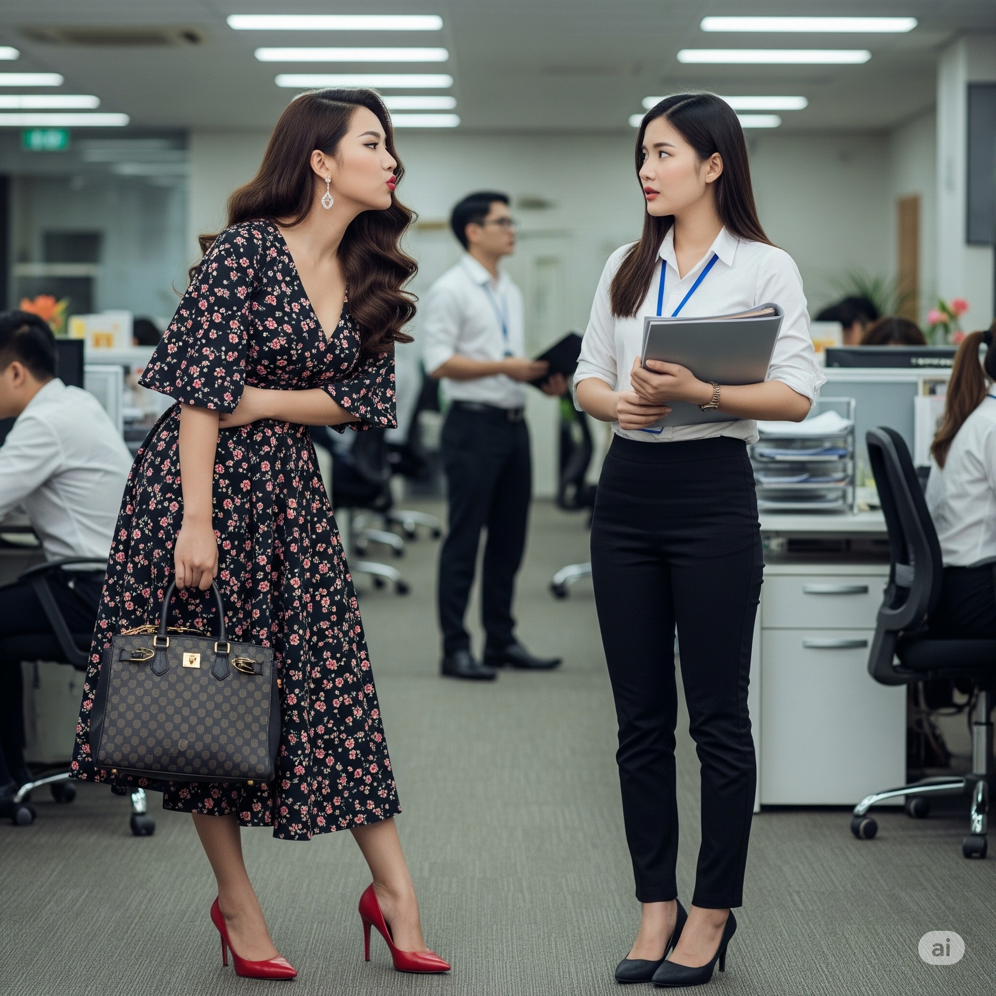 Cậy mình là cháu gái chủ tịch, tiểu thư ngang nhiên lên mặt với đồng nghiệp nhà ngh///èo và cái kết