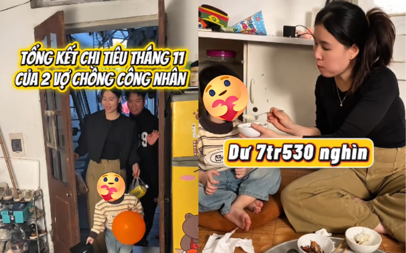 Vợ chồng ra Hà Nội làm công nhân kiếm 18 triệu/tháng: Thuê nhà nuôi 1 con nhỏ vẫn dư gần 8 triệu